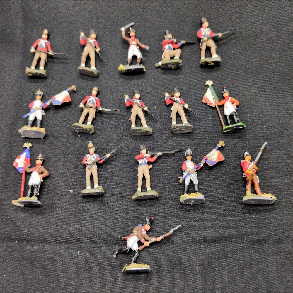 (16) Painted Napoleonic British Infantry 1/72 Miniatures